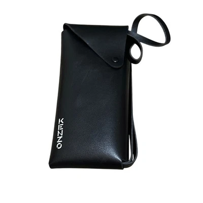 KENZO PARIS Sunglasses Case Pouch Black Strap Snaps Closed Purse Pouch - Image 1 of 4