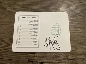 Sebastian Munoz Firmato Masters Golf Scorecard Augusta Nazionale 2025 PGA Tour - Foto 1 di 2