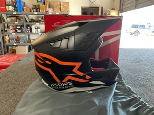 Alpinestars S-M5 Compass Helmet Matt Black Orange Fluo Size XXL Moto Helmet - Bild 1 von 12