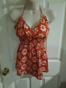 Blusa sin mangas halter de moda Chuns talla pequeña naranja, blanca - Imagen 1 de 10