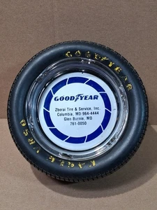 Vintage Goodyear Eagle VR50 Reifen Glas Aschenbecher Werbung Automobilia - Bild 1 von 3