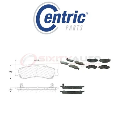 Centric Posi Quiet Disc Brake Pads w Shims for 1998 Chevrolet S10 4.3L V6 - sb — 第 1/4 张图片