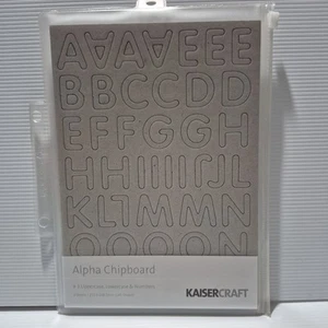 Kaisercraft "Alpha #3 " Alpha Chipboard 3 Sheets - Cards Scrapbook - Picture 1 of 1