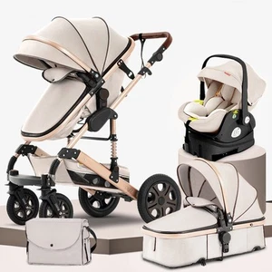 Baby Stroller and Car Seat, Baby Travel System,Standard Reversible Pram 3 in 1 - Picture 1 of 16