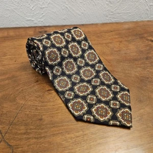 Christian Dior Monsieur Vintage Tie Silk Multi-Color Mandala Italy Made In USA - Picture 1 of 7