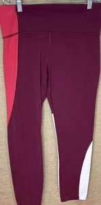 Athleta Athletic Legging L Burgundy Red Performance Workout Gym - Bild 1 von 4