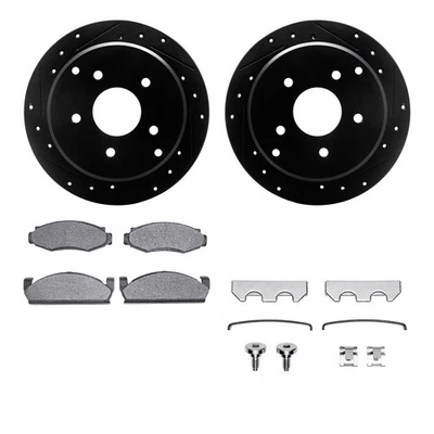For Ford Maverick 74-77 Drilled & Slotted Front Brake Kit w Optimum Pads Foto 1 de 3