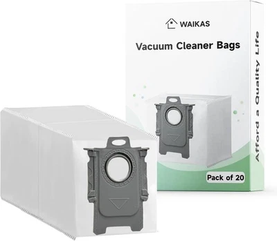 20 Pack Qrevo Dust Bags for Roborock S, 20-pack, Series  - Image 1 of 4
