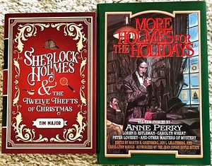 SHERLOCK HOLMES-CHRISTMAS-2 DIFFERENT HB/DJ BOOKS-12 THEFTS-MORE HOLMES-1st EDs - Bild 1 von 2