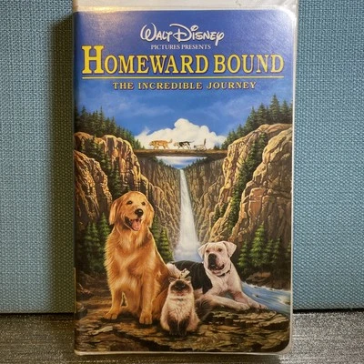 * VHS Tape Homeward Bound The Incredible Journey Walt Disney Video Movie Dogs Foto 1 de 3