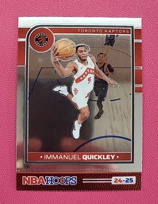 Immanuel Quickley Toronto Raptors - 2024-25 NBA Hoops - Premium Parallel - #123 - Image 1 of 2