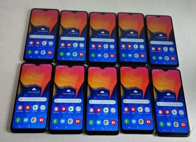 Lote de 10 Samsung Galaxy A10e SM-A102U 32 GB Android 9 Boost Only (Wi-Fi + 4G) Foto 1 de 4
