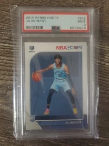 2019-20 Panini NBA Hoops Ja Morant #259 PSA 9 MINT Rookie Grizzlies - Picture 1 of 2