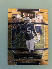 2022 Panini Select Draft Picks #87 Jahan Dotson Gold Lazer Prizm