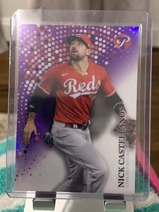 2022 Topps Pristine Nick Castellanos  Purple Refractor #'d /99 166 Reds - Picture 1 of 2