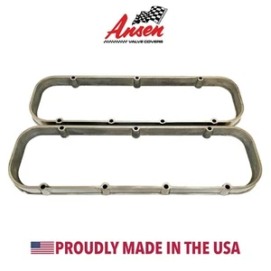 Big Block Chevy Valve Cover Spacers, Polished - Die-Cast Aluminum - Ansen USA - Picture 1 of 3