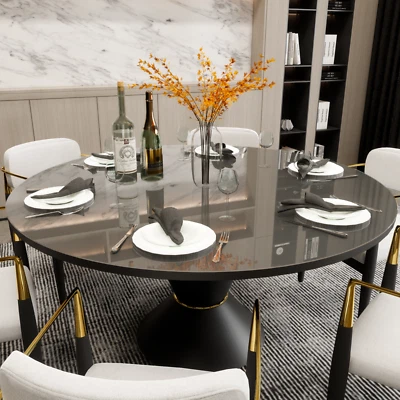 Tischfolie Transparent 2mm Tischdecke Klar Tischschutz Tischmatte PVC Abwaschbar - Bild 1 von 4