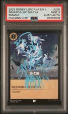 Sibaya Panda Auto Signed Sketched Disney Lorcana Smash PSA 9 Mint