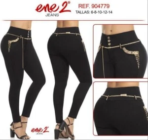 Pantalones Jeans Colombianos Levanta Cola Colombian R904779 Talla 8 - Picture 1 of 1