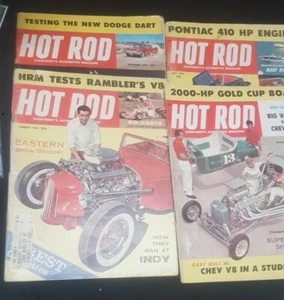 HOT ROD MAGAZINE 1959 ISSUES - Lot of 4 - Foto 1 di 10