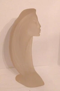 1983 Austin Productions "Frau im Wind" Plexiglas Harz Skulptur lange Haare Vintage - Bild 1 von 12