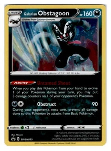 SWSH: Sword & Shield Promo Cards #SWSH059 Galarian Obstagoon - Picture 1 of 2