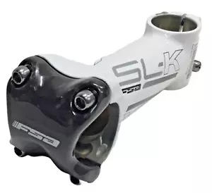 FSA SL-K Alloy Road Stem 31.8 Carbon Clamp +/- 6° 1-1/8" Steer 120mm 173g White - Picture 1 of 6