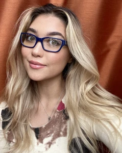 Marco de gafas para mujer TORY BURCH TY 7420 5516 azul 53 mm con lentes de demostración - Imagen 1 de 11