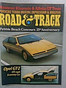 Road & Track December, 1975, Pebble Beach, Maserati, Alfetta GT. Free shipping - Bild 1 von 3