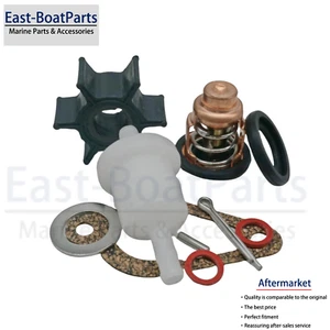 Maintenance Kit w/ Impeller & Thermostat & Filter for Mercury 8 9.9 HP Outboard - Picture 1 of 7