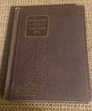 Coleridge's Ancient Mariner Book (Macmillan's Pocket Classics) PRINTED 1924