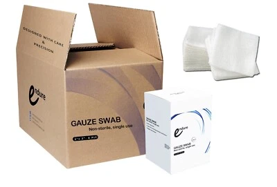 Case of 10000 Pcs Non-Sterile Gauze Swab, Folded Edge, 2" x 2" Standard - Image 1 of 4