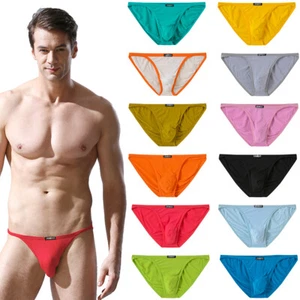 Sexy Bikini Jinshi Para Hombres Calzoncillos Ropa Interior Bambú Transpirable Suave SIN ETIQUETAS 12 Colores - Imagen 1 de 82