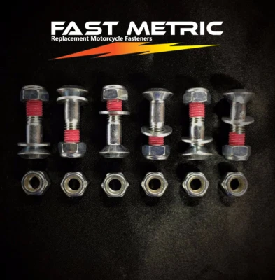 24pc Sprocket Bolts Kawasaki KX, KDX, KLX, KXF 60 65 80 85 100 125 250 450 - Image 1 of 3