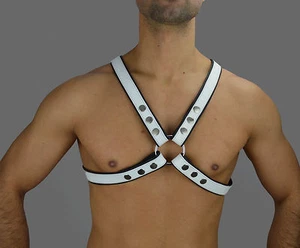 Real Leder Harness oberkörper /Harnais n Cuir Chest lederharness,leather Harness - Picture 1 of 4