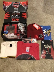 Loot Crate Deadpool Daredevil Aliens AVP Star Trek Spock T-shirts Pin Vinyl Lot - Picture 1 of 11