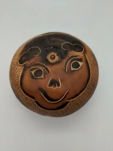 Gourd Hand Carved Signed Peru - Picture 1 of 12