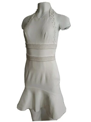 Mini Vestido para Mujer Fame And Partners Blanco Perla Ajuste y Acampanado Talla 4 Pequeño Foto 1 de 4