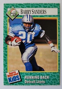 1990 SPORTS ILLUSTRATED SI FOR KIDS BARRY SANDERS #202 DETRTOIT LIONS