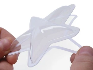 Sizzix Clear Plastic 3" Star Shaker Domes 6PK #664595 Retail $5.99 - Picture 1 of 3