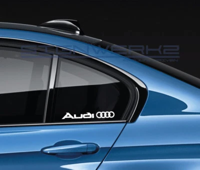 Audi Rings Decal Sticker A4 S4 S3 S5 TTRS RS3 R8 RS5 RS6 RS7 SQ5 Q5 Pair - Изображение 1 из 4