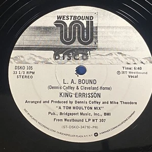 King Errisson: L.A. Bound / Manhattan Love Song 12" Soul Disco - Afbeelding 1 van 2