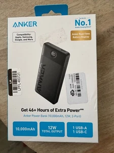 Anker 10000mAh 12W Power Bank - Black NEW IN BOX! - Picture 1 of 1
