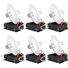 Sunco Lighting 6 Pack 4 Inch Ultra-Slim Downlight LED Smooth 10W Dimmable NEW