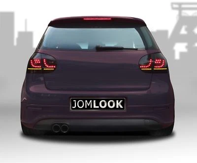 Original JOM URBAN LED Rückleuchten Schwarz Smoke SET für VW Golf 5 V MK5 Limo - Bild 1 von 4