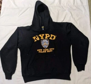 NYPD Hoodie Vintage 2013 Officially Licensed NYPD Black Sweatshirt Men's Small - Picture 1 of 17