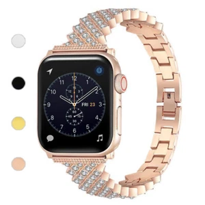Damen Armband Luxry Gliederband für Apple Watch 10 9 8 7 6 5 SE 42/44/45/46/49mm - Bild 1 von 21