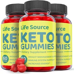 (3 Bottles) Life Source Keto Gummies- Keto ACV Gummies for Advanced Weight Loss - Picture 1 of 5