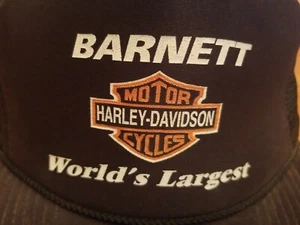 De colección Harley Davidson Snapback Trucker Gorra Gorra de Béisbol Malla Negra Espuma Motocicleta - Imagen 1 de 7