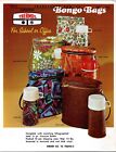 1972 Thermos Bongo BagsLunch packs Print Ad Flyer Mod Retro